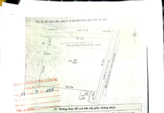 Tài sản gắn liền với đất tại thửa đất số 506, tờ bản đồ số 37 theo giấy chứng nhận quyền sử dụng đất, quyền sở hữu nhà ở và tài sản khác gắn liền với đất số BB 034330 do UBND tỉnh Quảng Bình (nay là UBND tỉnh Quảng Trị) cấp ngày ngày 22/7/2010 địa chỉ: xã
