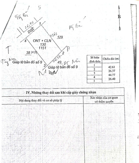 Quyền sử dụng đất, quyền sở hữu nhà ở và tài sản khác gắn liền với đất thuộc thửa đất số 130, tờ bản đồ số 10, diện tích 1.151m2 tại địa chỉ: Xóm Khe Bùi, xã Ngân Thuỷ, huyện Lệ Thuỷ, tỉnh Quảng Bình (nay là xã Kim Ngân, tỉnh Quảng Trị)