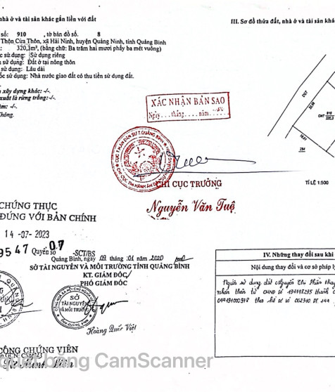 Tài sản thứ hai: Quyền sử dụng đất và tài sản gắn liền với đất tại thửa đất số 910, tờ bản đồ số 8, địa chỉ: Thôn Cửa Thôn, xã Hải Ninh, huyện Quảng Ninh, tỉnh Quảng Bình (Nay là Thôn Cừa Thôn, xã Ninh Châu, tỉnh Quảng Trị) (Đấu giá lần 5)