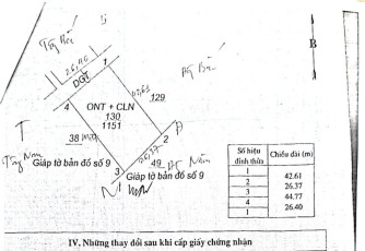 Quyền sử dụng đất, quyền sở hữu nhà ở và tài sản khác gắn liền với đất thuộc thửa đất số 130, tờ bản đồ số 10, diện tích 1.151m2 tại địa chỉ: Xóm Khe Bùi, xã Ngân Thuỷ, huyện Lệ Thuỷ, tỉnh Quảng Bình (nay là xã Kim Ngân, tỉnh Quảng Trị) (Đấu giá lần 3)